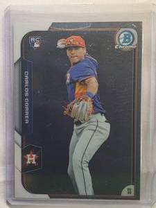 lot 158 image: Carlos Correa Rookie 2015 Bowman Chrome No. 110