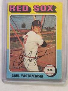 lot 159 image: Carl Yastrzemski 1975 Topps No. 280