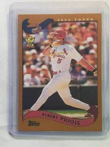 lot 163 image: Albert Pujols Rookie Cup 2002 Topps No. 160