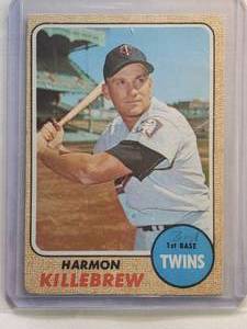 lot 176 image: Harmon Killebrew 1968 Topps No. 220
