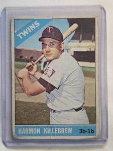 lot 177 image: Harmon Killebrew 1966 Topps No. 120