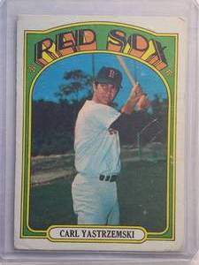 lot 180 image: Carl Yastrzemski 1972 Topps No. 37