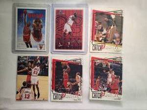 lot 183 image: Lot of 6 Michael Jordan Cards