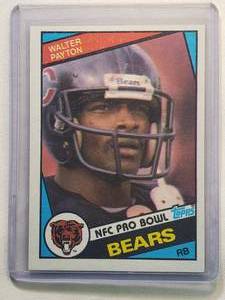 lot 195 image: Walter Payton NFC Pro Bowl 1984 Topps No. 228