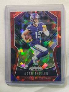 lot 198 image: Adam Thielen 2019 Panini Cracked Ice No. 124