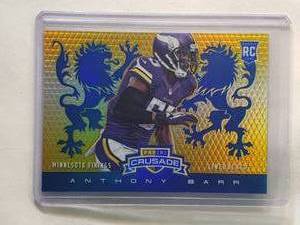 lot 200 image: Anthony Barr Rookie 2014 Panini Rookies and Stars Crusade Refractor No. 50