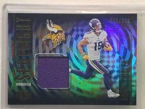 lot 202 image: Adam Thielen 2018 Panni Illusions Spotlight Relic No. SP-AT, Numbered 95399