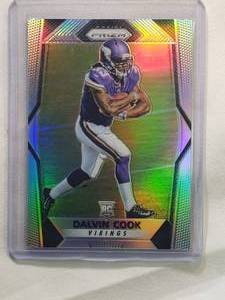 lot 204 image: Dalvin Cook Rookie 2017 Panini Prizm Refractor No. 231
