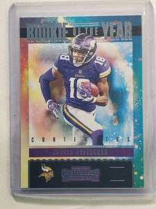 lot 216 image: Justin Jefferson Panini Contenders Rookie of the Year No. RY-JUJ