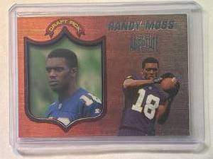 lot 236 image: Randy Moss Rookie 1998 Playoff Absolute Draft Pick No. 40
