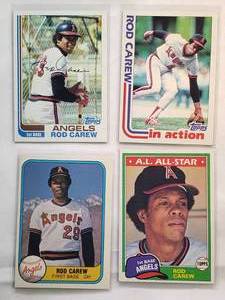 lot 269 image: Lot of 4 Rod Carew Cards