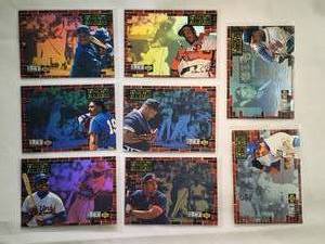 lot 279 image: Lot of 8 1994 Upper Deck Collectors Choice Home Run All-Stars Holo Cards
