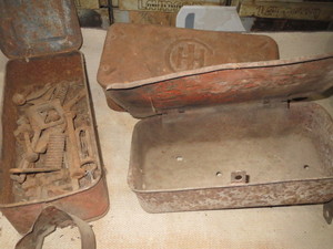 lot 56 image: IH & Case Tool Boxes