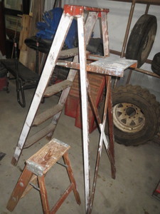 lot 66 image: Wooden Ladders