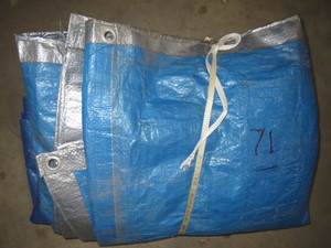 lot 71 image: Blue Tarp 