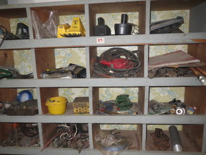 lot 89 image: Stuff Gray 32 Holes Shelf