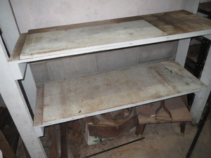 lot 92 image: 4 - Level Blue Wood Shelf