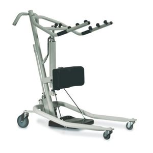 lot 5 image: MSRP $1200&nbspInvacare Get-U-Up Hydraulic Sit To Stand-Up Patient Lift 350 lb. Weight Capacity With Sling - Like New Condition  See Youtube For How This Great Lift Works