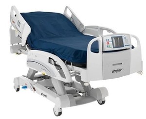 lot 3 image: THE BEST MSRP $54,000 STRYKER InTouch ICU Critical Patient Hospital Bed WChair Position, Scale, Exit Alarm, Plus Isolibrium Air & Moisture Management System Mattress WRotation, Turn Assist & Max Inflate Works Great See Youtube