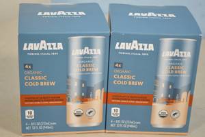 lot 10 image: 2ct LavAzza Italian Classic Cold Brew Coffee 100% Arabica 4-Pack