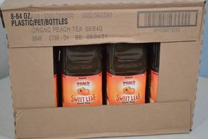 lot 29 image: Case Sweet Leaf Organic Peach Iced Tea
