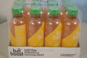 lot 35 image: 12-Pack Bai Boost Plant Based Energy Drink Cartago Pineapple Passion Fruit Flavor