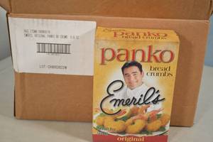 lot 47 image: Case of Emerils Original Panko Bread Crumbs 6ct