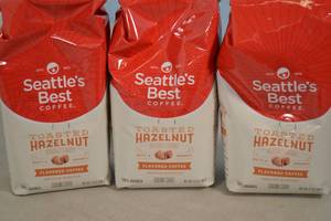 lot 75 image: 3ct Seattles Best CoffeeToasted Hazelnut Smooth-Roasted Flavored Coffee Grounds