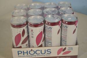lot 86 image: Phocus Naturally Energizing Sparkling Water 12-Pack Cherry Cola Flavor