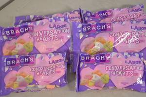 lot 115 image: 6ct Brachs Large Conversation Hearts Candy