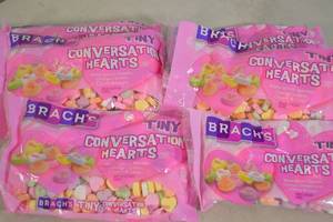 lot 116 image: 6ct Brachs Tiny Conversation Hearts Candy