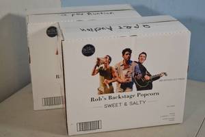 lot 117 image: 2ct Case of Robs Backstage Popcorn Sweet and Salty Jonas Brothers Flavor 6 1oz Bags