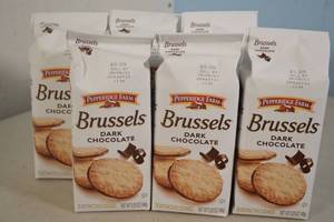 lot 201 image: 6ct Pepperidge Farms Brussels Dark Chocolate Cookies 15-Pack