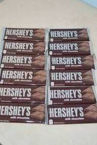 lot 217 image: 12ct Hersheys Milk Chocolate Bars