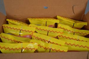 lot 98 image: 12ct Turkey Creek Snacks Bar-B-Que Chicharrones Fried Pork Skins