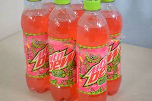 lot 151 image: 6-Pack Mtn Dew Major Melon Watermelon Flavor