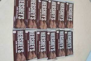 lot 219 image: 12ct Hersheys Milk Chocolate Bars