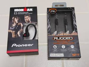 Iron Man Earphones & Rugged Aux Cord