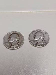 1945 &1954 Silver quarters