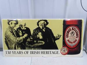 George Killians Irish Red Tin Sign - 29 x 14