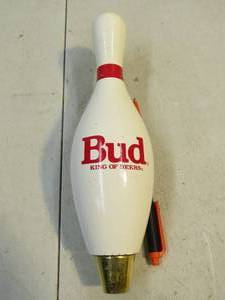 Bud King of Beers Bowling Pin Beer Tap