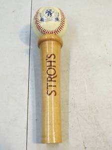 Strohs Baseball Beer Tap