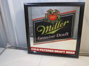 Miller Genuine Draft Beer Mirror - 18 x 18