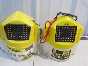 Two Frabill Flow-Troll Minnow Buckets