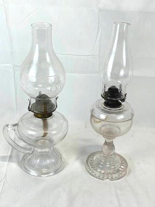lot 49 image: Vintage Kerosene Lamps including Queen Anne No. 2