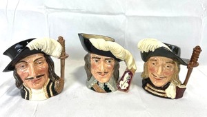 lot 58 image: Royal Doulton 7 Three Muskateers Toby Mug Jugs (Signed by Michael Doulton)
