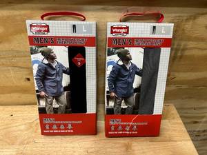 lot 61 image: WRANGLER Lot of 2 Pairs of- Heavyweight Thermal Pants- Large