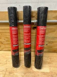 lot 64 image: CRAFTSMAN Lot of 3- NON SLIP DRAWER LINER ROLLS - 45 CM X 7.92 M