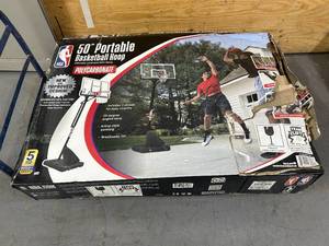 lot 66 image: NBA 50 Portable Basketball Hoop with Polycarbonate Backboard (scratch and dent)