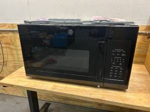 lot 77 image: GE 1.7 cu. ft. Over the Range Microwave with Sensor Cooking in Black